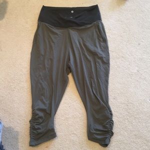 Olive Lululemon Capris